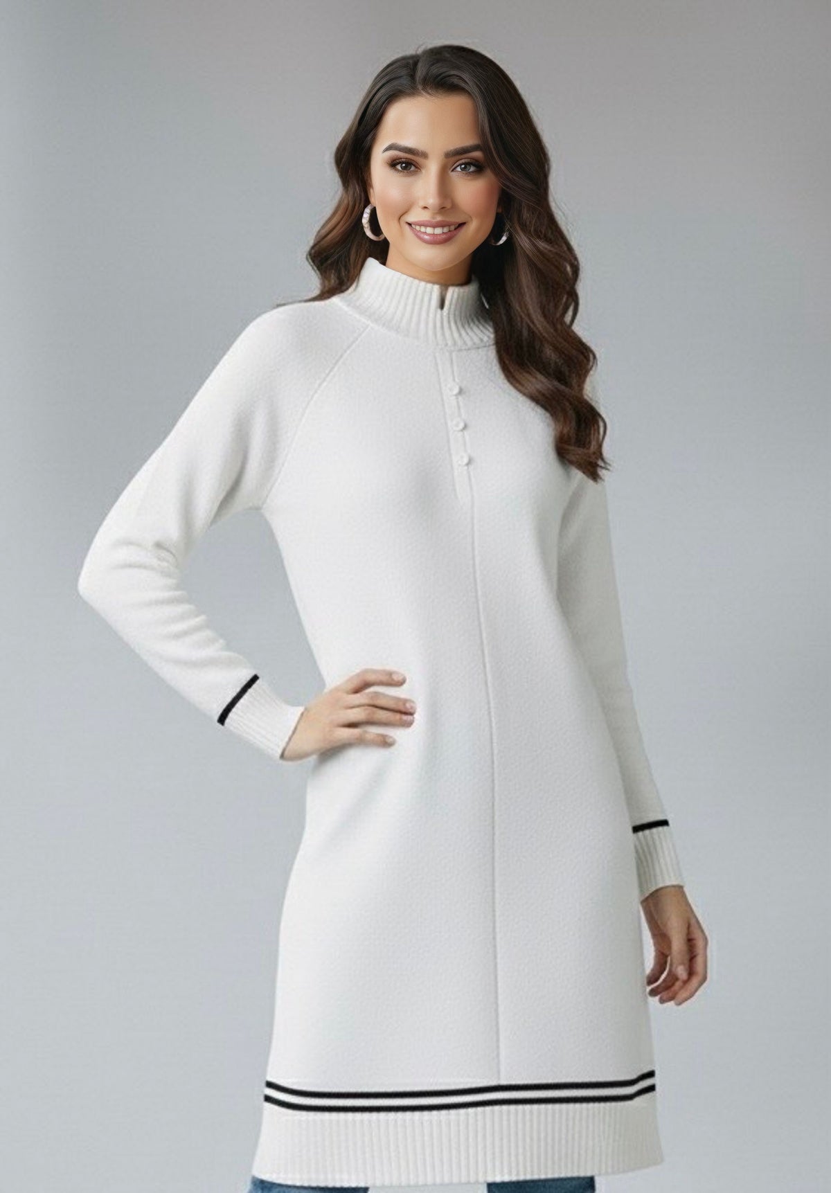 MRKS Bahia Knitted Tunic Off White