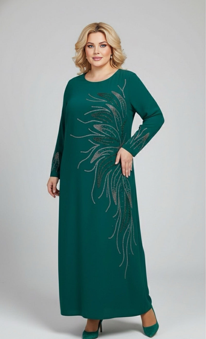 KN  Elvan Plus Size Dress Green