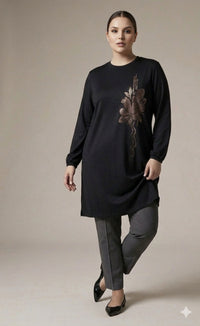 SDR Imran Cotton Tunic Black