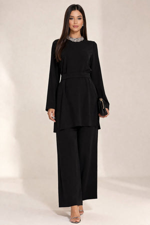 ALMARWAH Miran Special Occasion Set Black