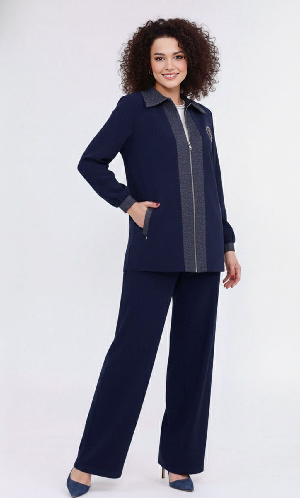 WM Melinda 3 Pc Set Navy Blue