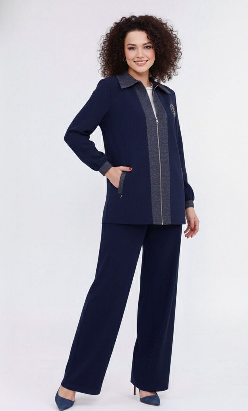 WM Melinda 3 Pc Set Navy Blue