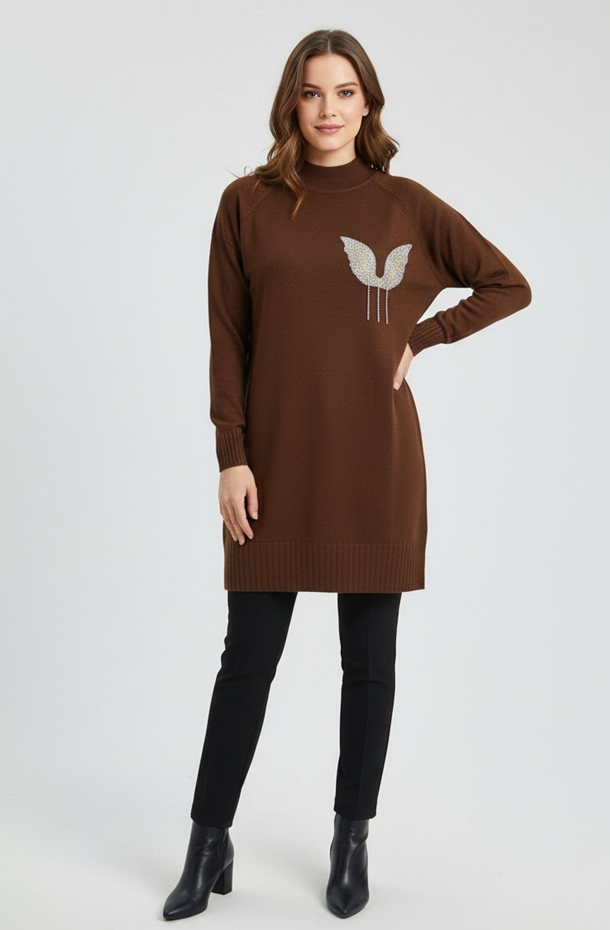 MRKS Boneta Knitted Tunic Brown