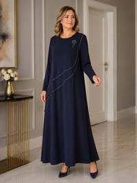 MUS Hafsa Dress Navy Blue