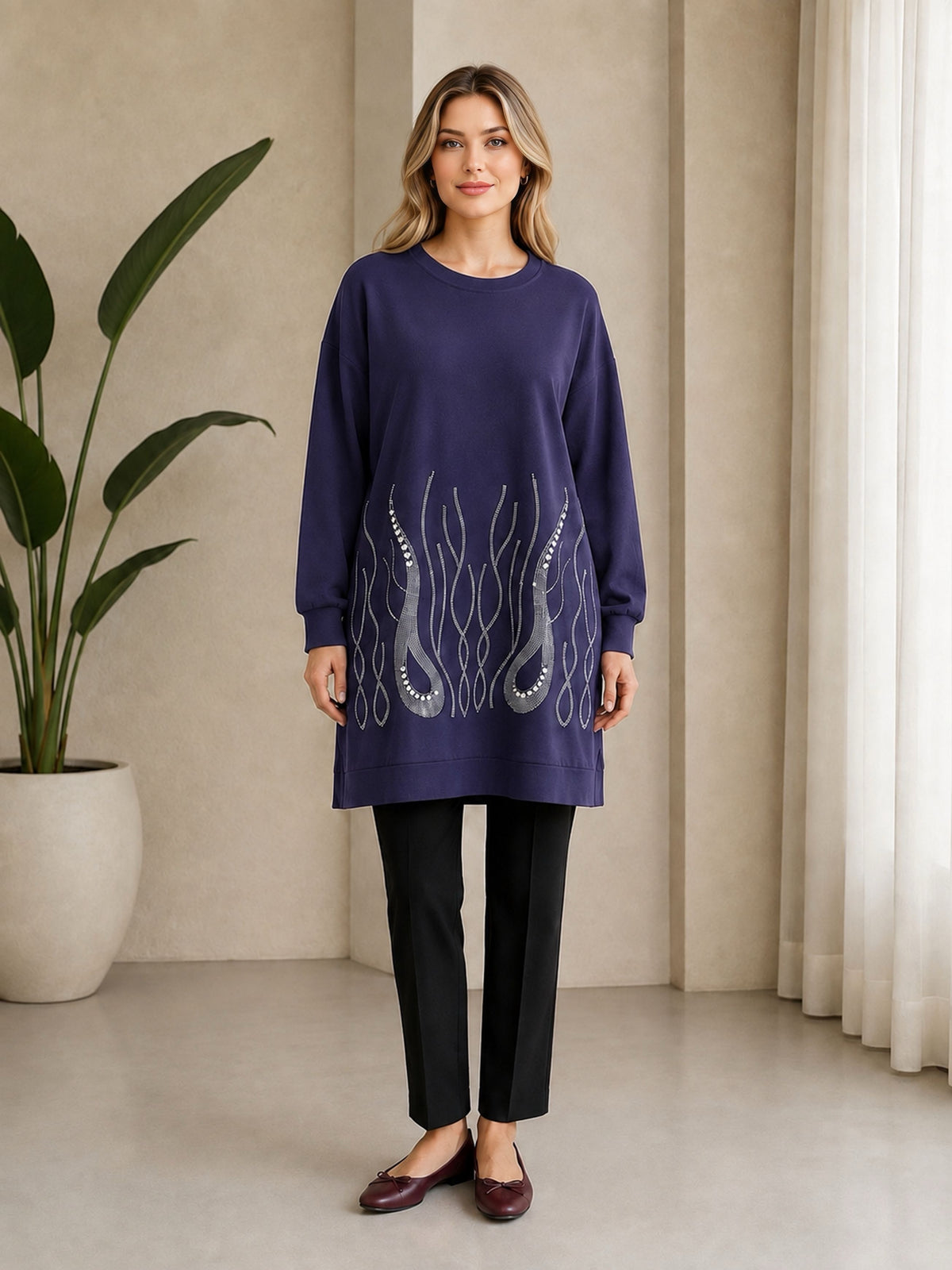 IT Artvin Tunic Navy Blue