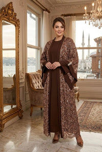 MTX Alicia Special Occasion Dress Brown