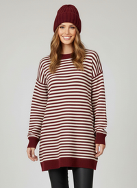 DNR Chanel Knitted Tunic Burgundy