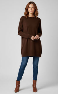 STR Belisa Knitted Tunic Brown