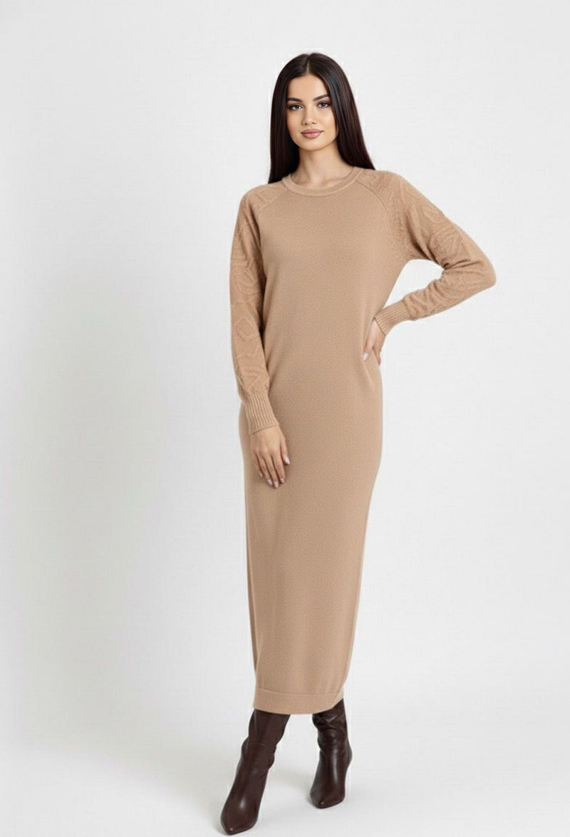 ZYF Alaz Knitted Winter Dress Mink