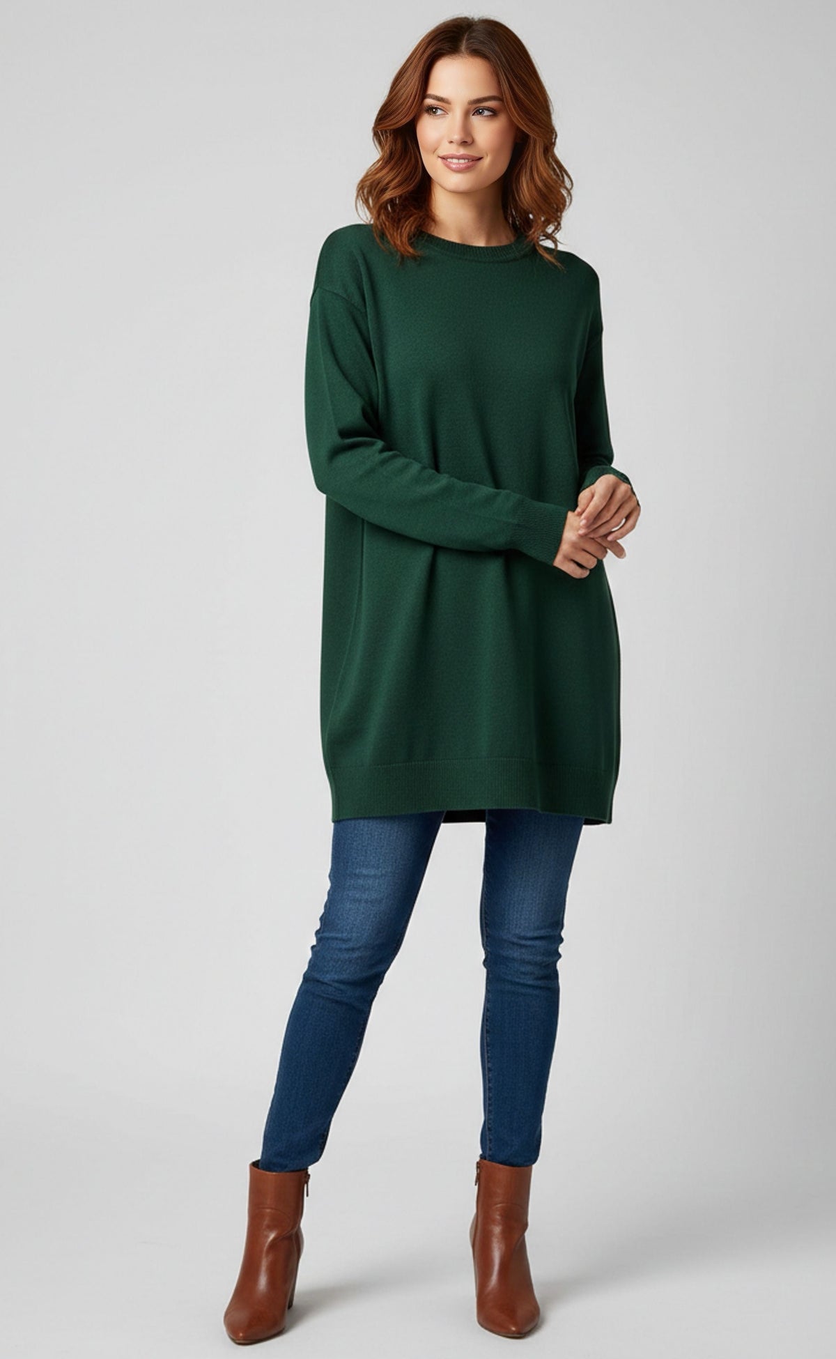 STR Belisa Knitted Tunic Green