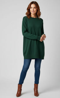 STR Belisa Knitted Tunic Green
