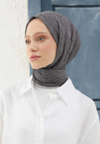 Fresh Scarf Bamboo Shawl Metallic Gray