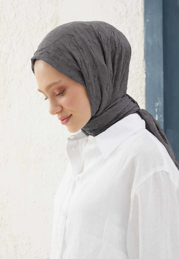 Fresh Scarf Bamboo Shawl Metallic Gray