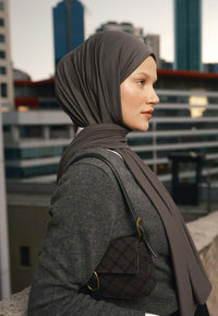 Fresh scarf Jersey Shawl Anthracite
