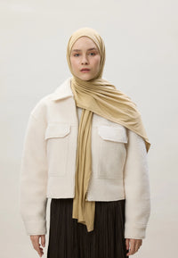 Fresh Scarf Jersey Shawl Cappuccino