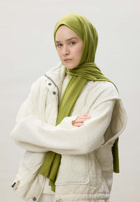 Fresh Scarf Jersey Shawl Olive