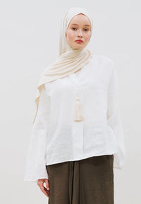 Fresh Scarf Jersey Shawl Pearl