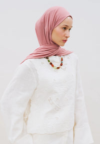 Fresh scarf Jersey Shawl Rose Petal