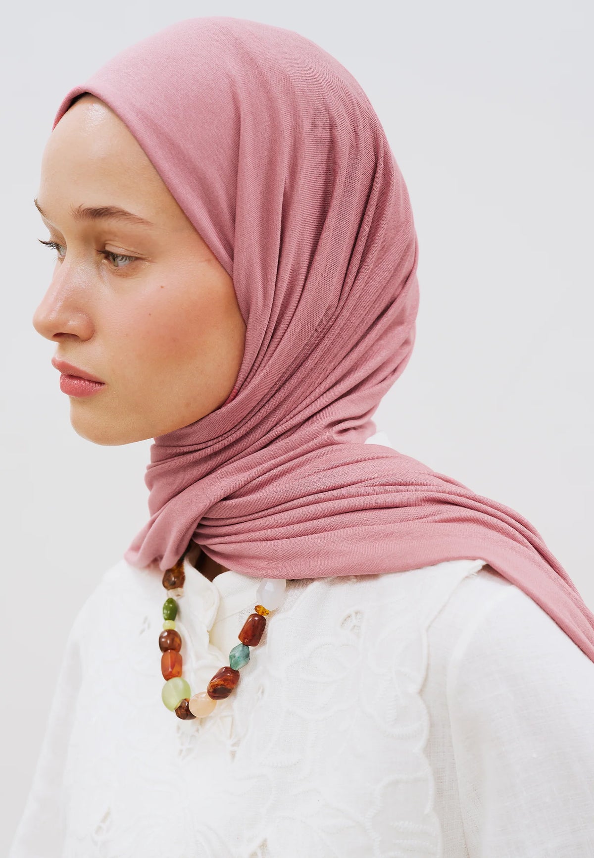 Fresh scarf Jersey Shawl Rose Petal
