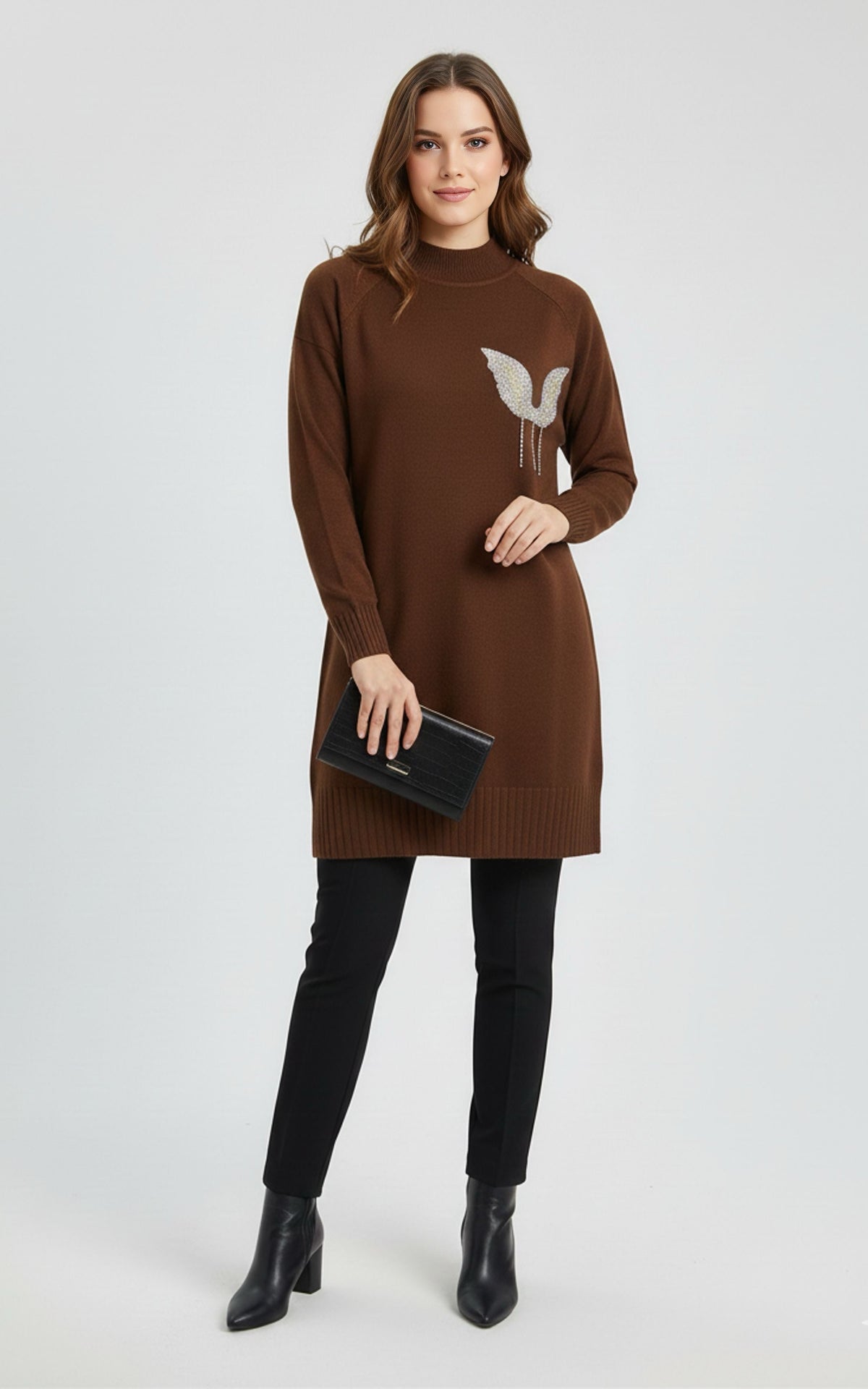 MRKS Boneta Knitted Tunic Brown