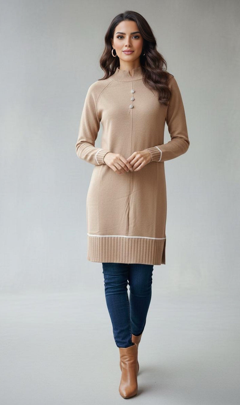 MRKS Bahia Knitted Tunic Beige