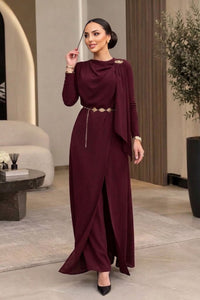 AHS Solana Jumpsuit Burgundy