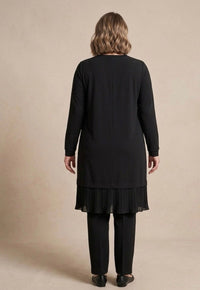 SR Ahuse Pleated Inner Tunic Black