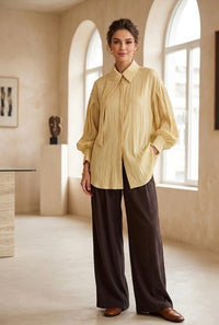 ALMARWAH Mara 2 Pc Set Yellow&Brown