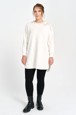 F&G Pearl Detailed Tunic Ecru
