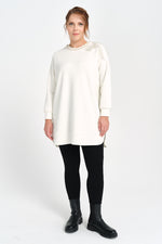 F&G Pearl Detailed Tunic Ecru