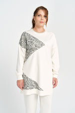 F&G Leopard Dtld Tunic Ecru