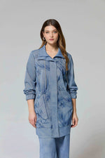 F&G Soft Denim Cape Blue