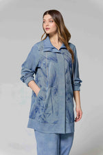 F&G Soft Denim Cape Blue