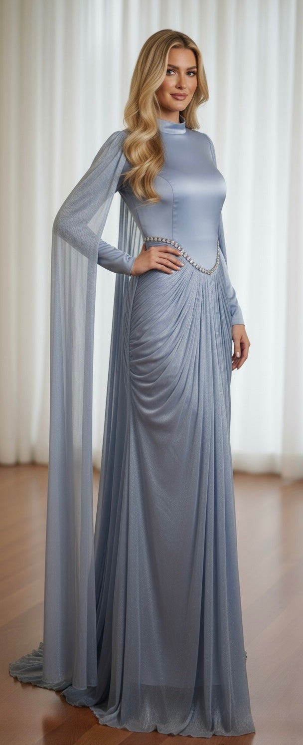 DM Brilliant Special Occasion Dress Blue