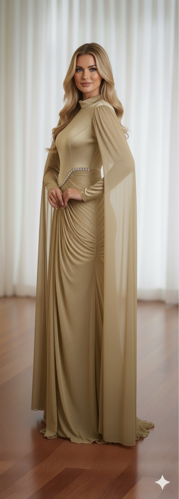 DM Brilliant Special Occasion Dress Mink