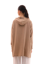 NSH Zipup Hoodied Cape Mink