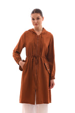 NSH Zipup Pocket Dtld Cape Brown