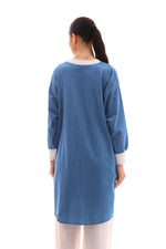 PL Denim Button Tunic Blue