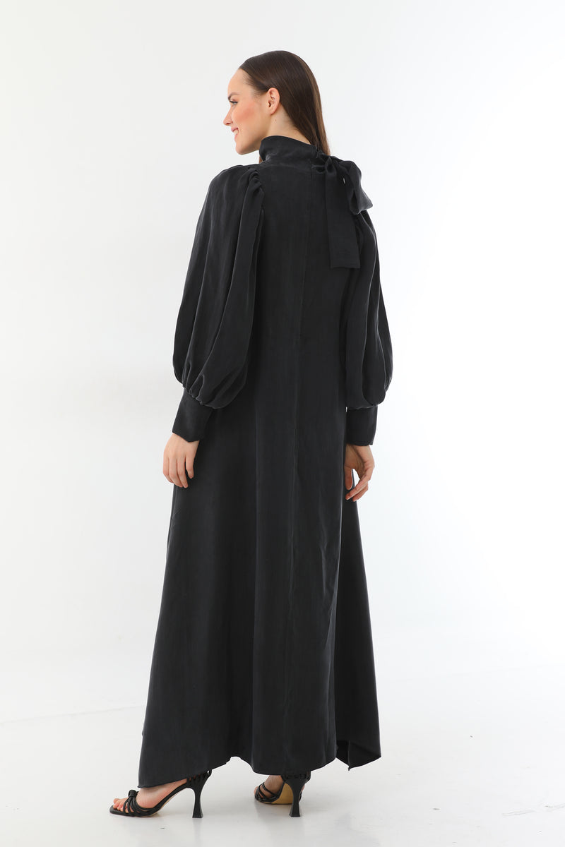 L&E Nova Silk Dress Black
