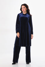 M&D Velvet Set Navy Blue
