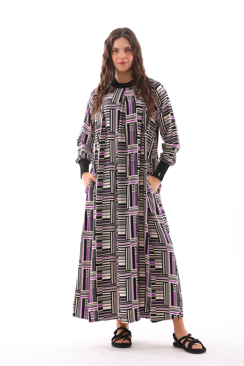Invee 6885 Dress Purple