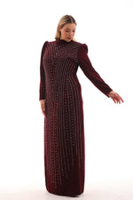 T&Y Frida Dress Burgundy