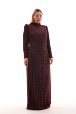 T&Y Frida Dress Burgundy