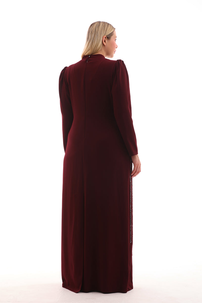 T&Y Frida Dress Burgundy