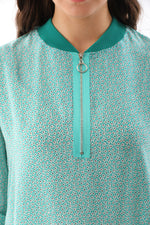 Invee 6389A Cotton Dress Green