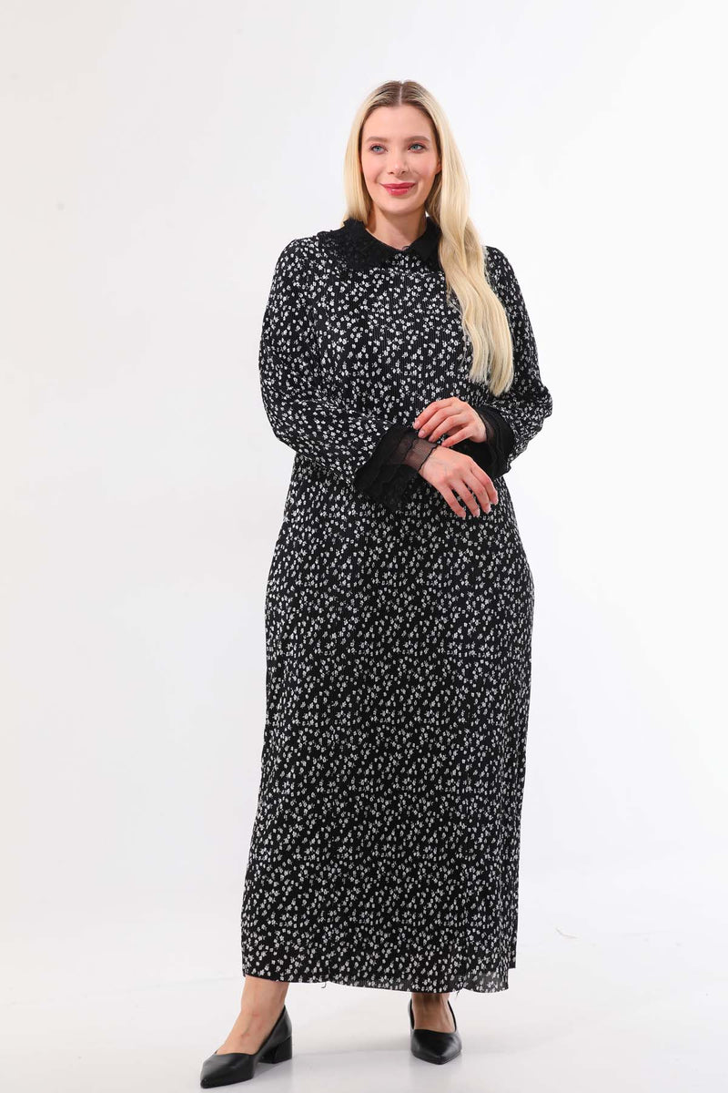 DL 967 Printed Dress Black