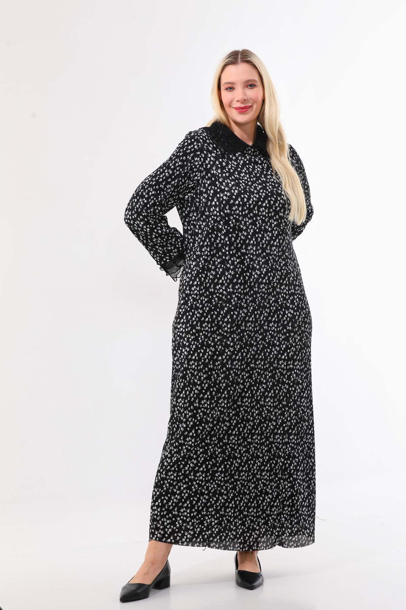 DL 967 Printed Dress Black