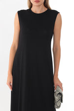 N&C 0614 Sleeveless Dress Black
