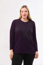 N&A Moms Knitted Blouse Purple