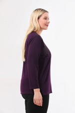 N&A Moms Knitted Blouse Purple